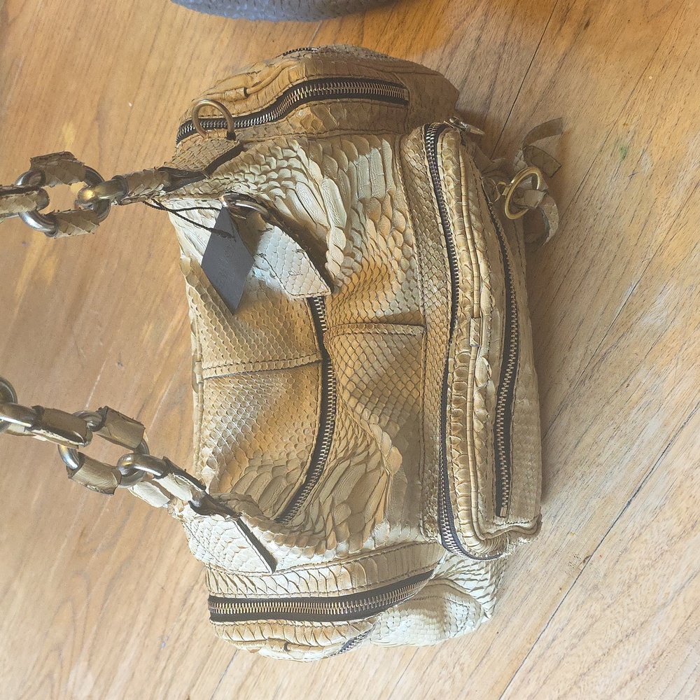 Chloe Square Python Bag - Picture 2 of 4